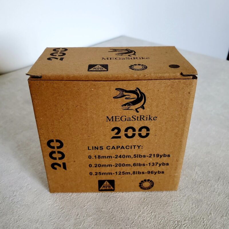 Котушка MEGaStRike 200, без ліски, у коробці (зелена)